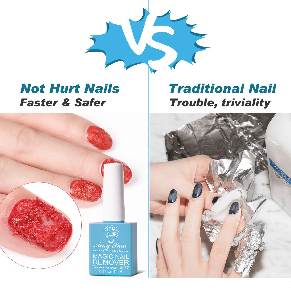 AmySam Non-Toxic Gel Remover – Faster & Safer Than Traditional Methods