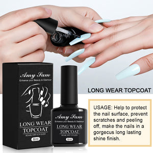 AmySam Long Wear Top Coat – 8ml Salon-Grade Sealant