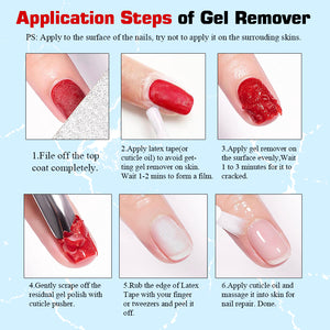 Step-by-Step AmySam Gel Remover Application – Latex Tape & Peel-Off Guide